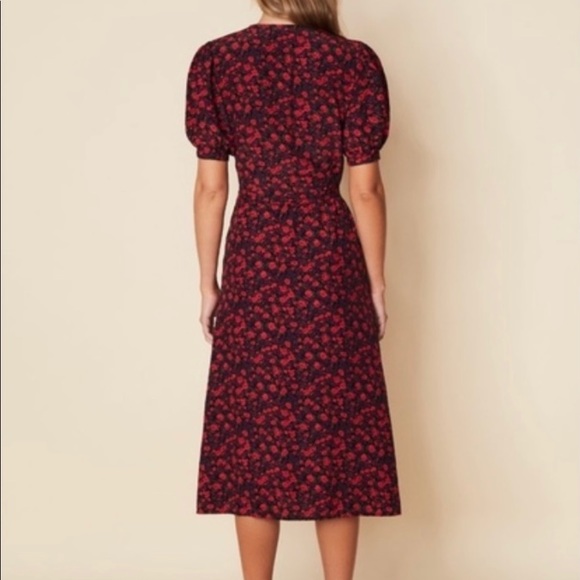 NWOT Sumaia Wrap Midi Dress Uma Floral Print - Picture 12 of 14